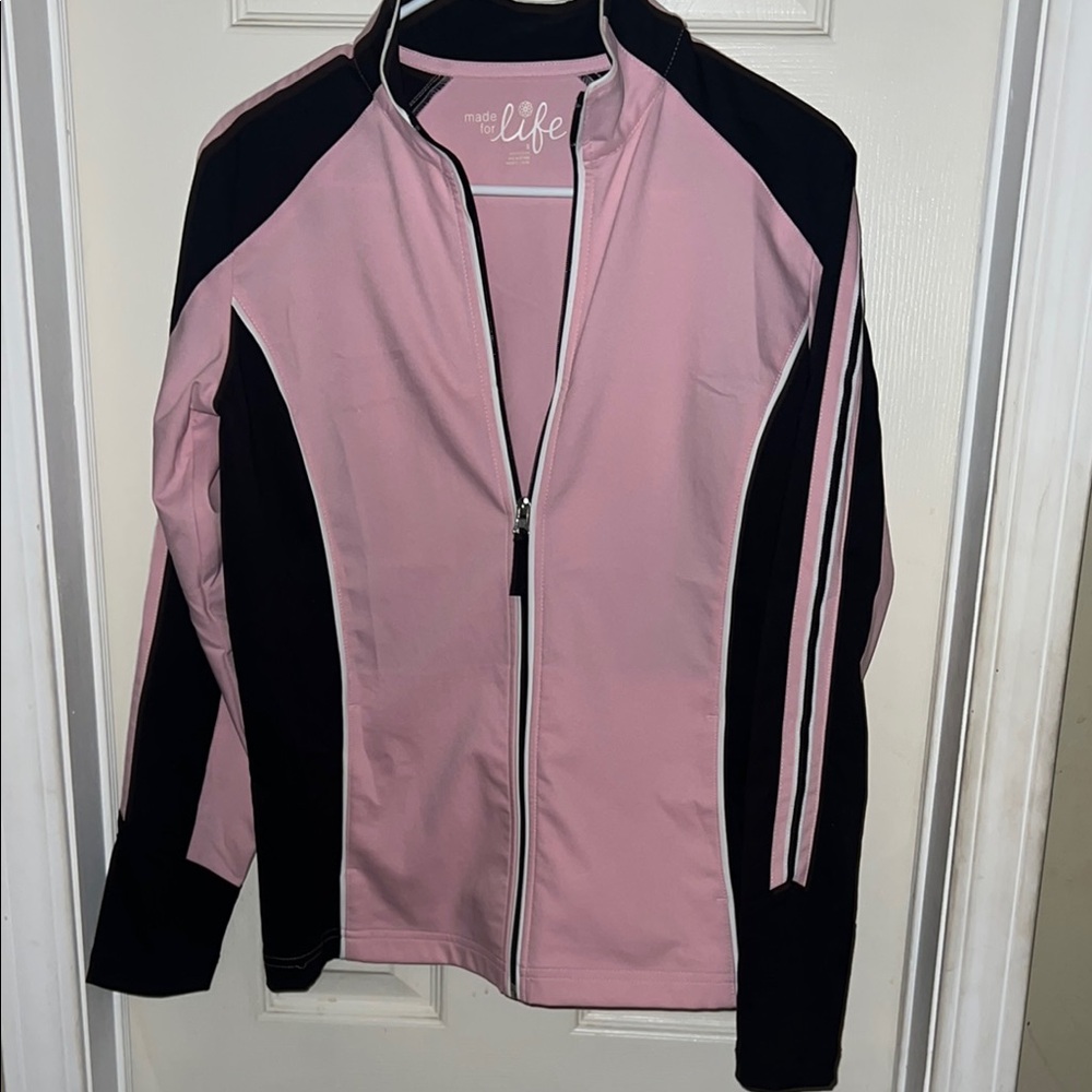 Women's Pink and Black work out set size small
